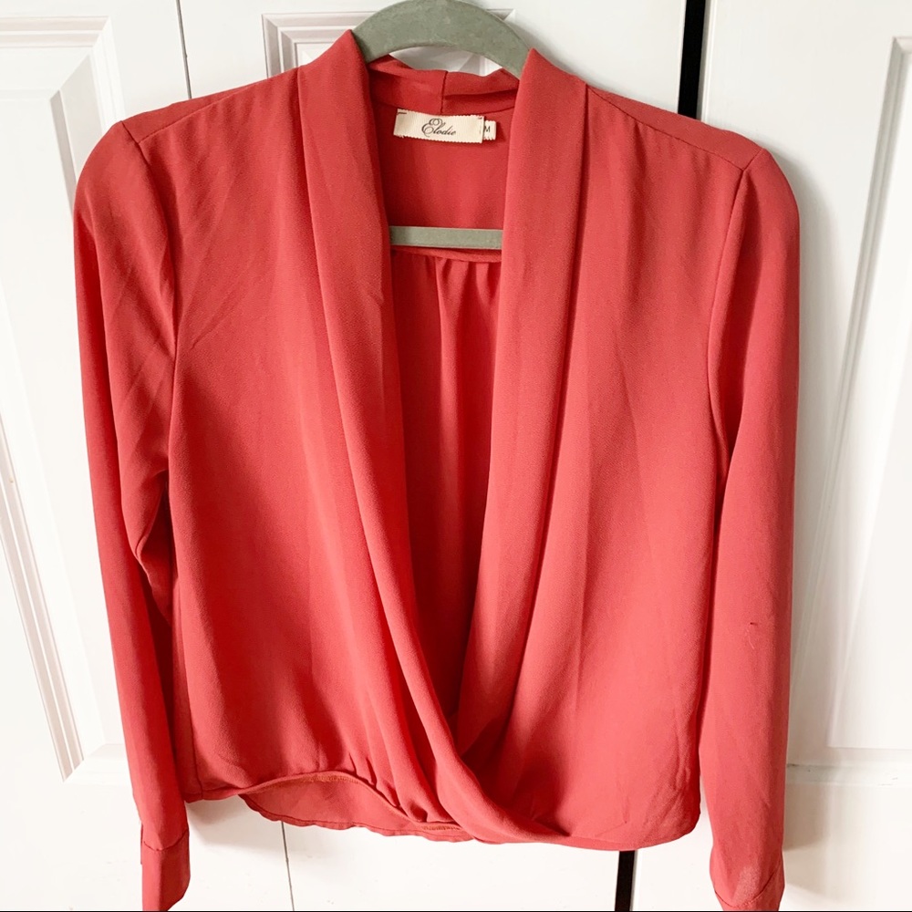 ELODIE open front blouse